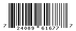 UPC barcode 724089616777
