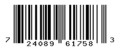 UPC 724089617583 barcode image