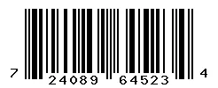 UPC barcode 724089645234