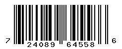 UPC 724089645586 barcode image