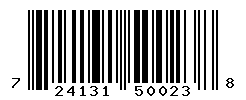 UPC barcode number 724131500238
