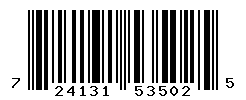 UPC barcode number 724131535025
