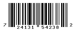 UPC barcode number 724131542382