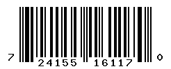UPC barcode number 724155161170