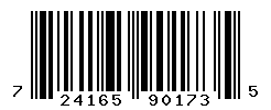 UPC barcode number 724165901735