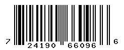 UPC barcode number 724190660966