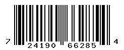 UPC barcode number 724190662854