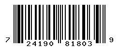 UPC barcode 724190818039