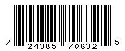 UPC barcode number 724385706325