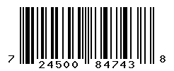 upc 724500847438 barcode image