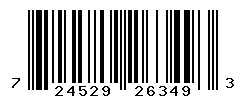 UPC barcode number 724529263493