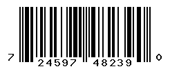 UPC barcode number 724597482390