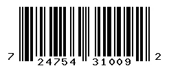 UPC barcode 724754310092