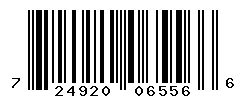 UPC barcode number 724920065566
