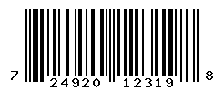 UPC barcode number 724920123198