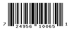 UPC barcode 724956100651