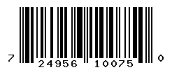 UPC barcode 724956100750