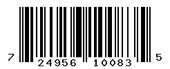 UPC barcode 724956100835