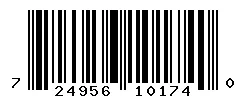 UPC barcode 724956101740