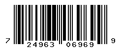 UPC barcode number 724963069699