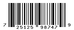 UPC barcode number 725125987479