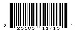 UPC barcode 725185117151