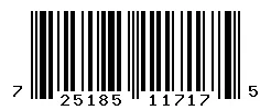 UPC barcode 725185117175