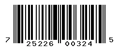 UPC 725226003245 barcode image
