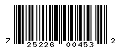 UPC barcode 725226004532