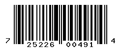 UPC barcode 725226004914