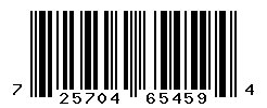 UPC barcode number 725704654594