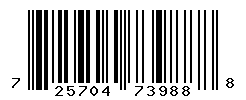 UPC barcode number 725704739888