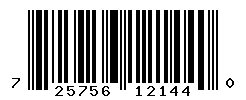 UPC barcode number 725756121440