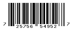 upc 725756549527 barcode image