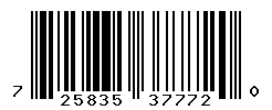 UPC barcode number 725835377720