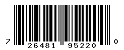 UPC barcode number 726481952200