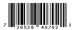 UPC barcode number 726528407021