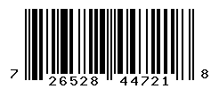 UPC barcode number 726528447218