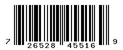UPC barcode number 726528455169