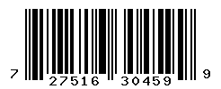 UPC barcode number 727516304599