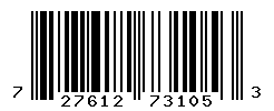 UPC barcode number 727612731053