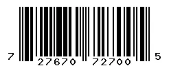 UPC barcode 727670727005
