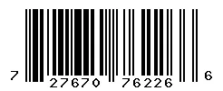 UPC barcode 727670762266