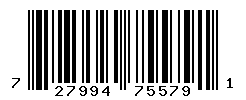 UPC barcode number 727994755791