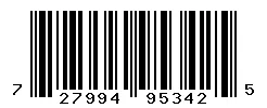 UPC barcode 727994953425