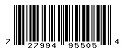 UPC barcode 727994955054