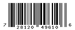 UPC barcode number 728120496106