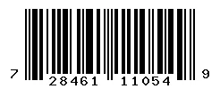 UPC barcode 728461110549