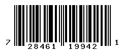 UPC barcode 728461199421