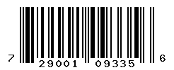 UPC barcode number 7290013093356